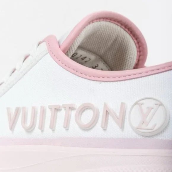 Louis Vuitton Canvas LV Squad Pink Sneakers - Picture 9 of 11